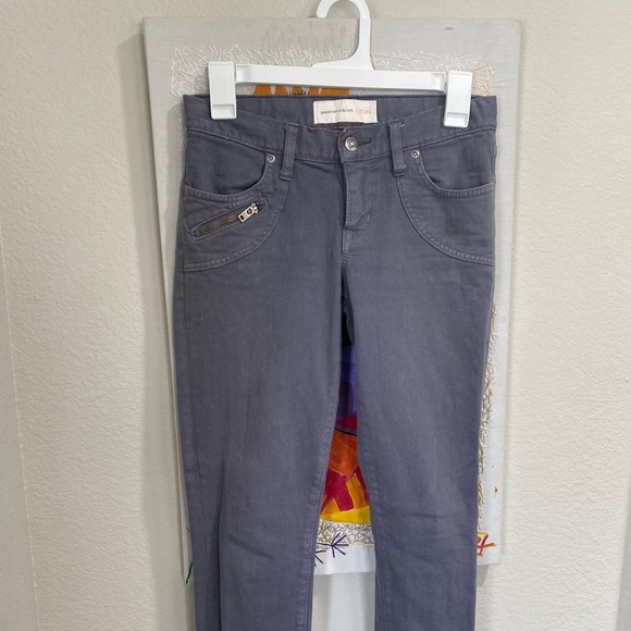 Paper Denim & Cloth Grey EUC Zippered Jeans 25 - Picture 8 of 12
